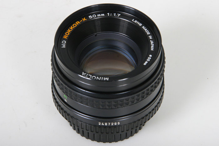 Minolta MD Rokkor-X 50mm f1.7 Lens – manual focus