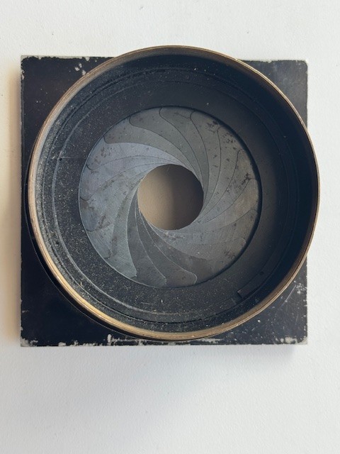 Large format lense barrel and shutter