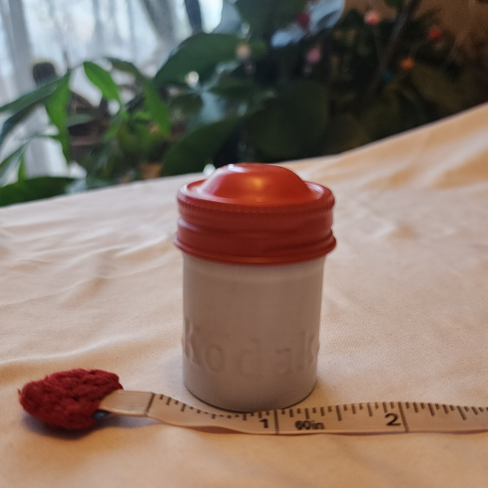 KODAK Panatomic-X Metal Film Cannister, White With Orange Top Vintage 35mm Film