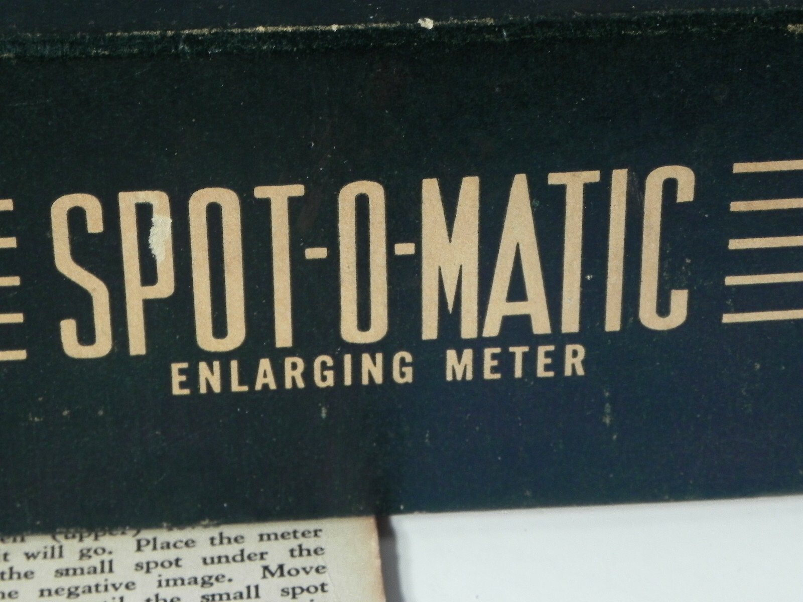 Vintage Kinnard Spot-O-Matic Black and White Photography Enlarging Meter