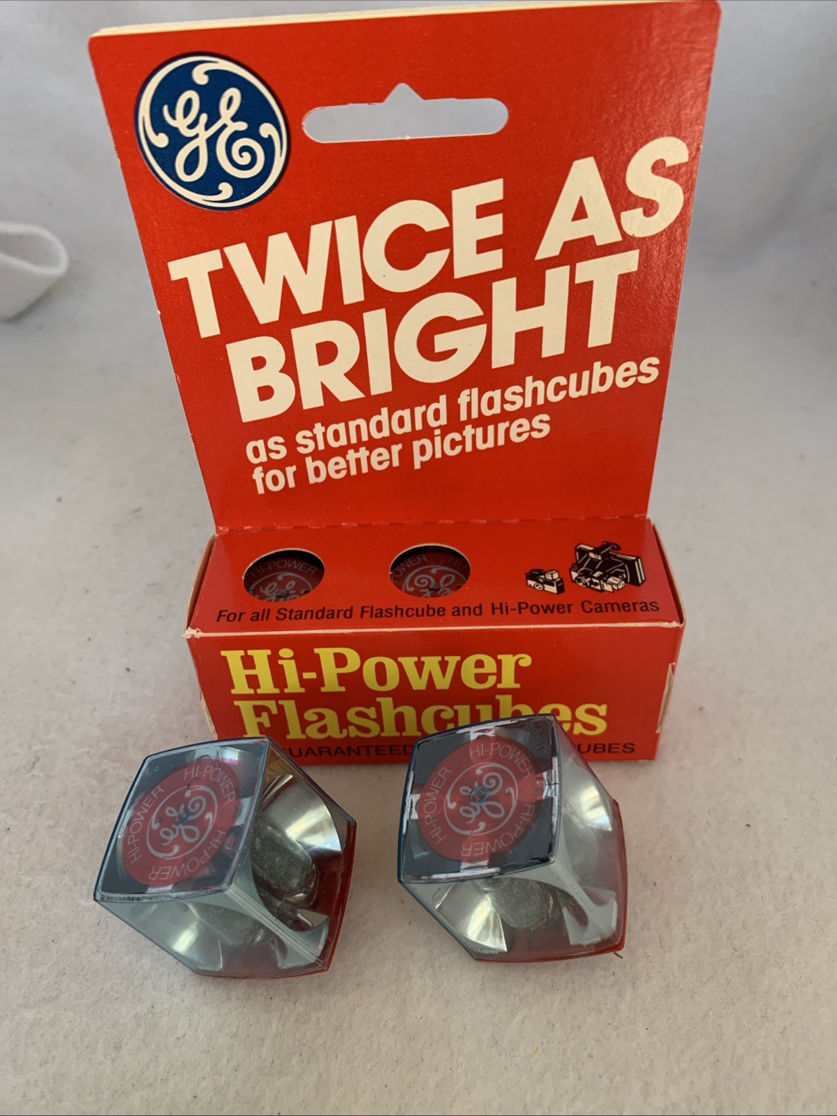 Vintage GE General Electric Twice As BrightFlashcubes 3 Pack x5+8 Hi-Power NOS
