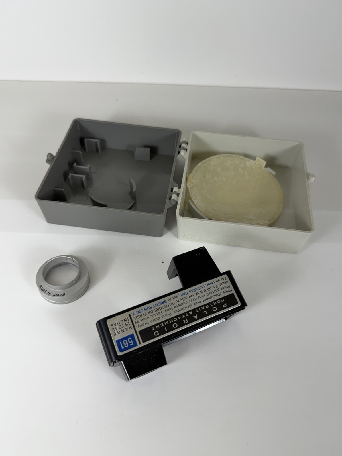 Polaroid Portrait Attachment 581A Kit Land Camera w Case Lens Vintage