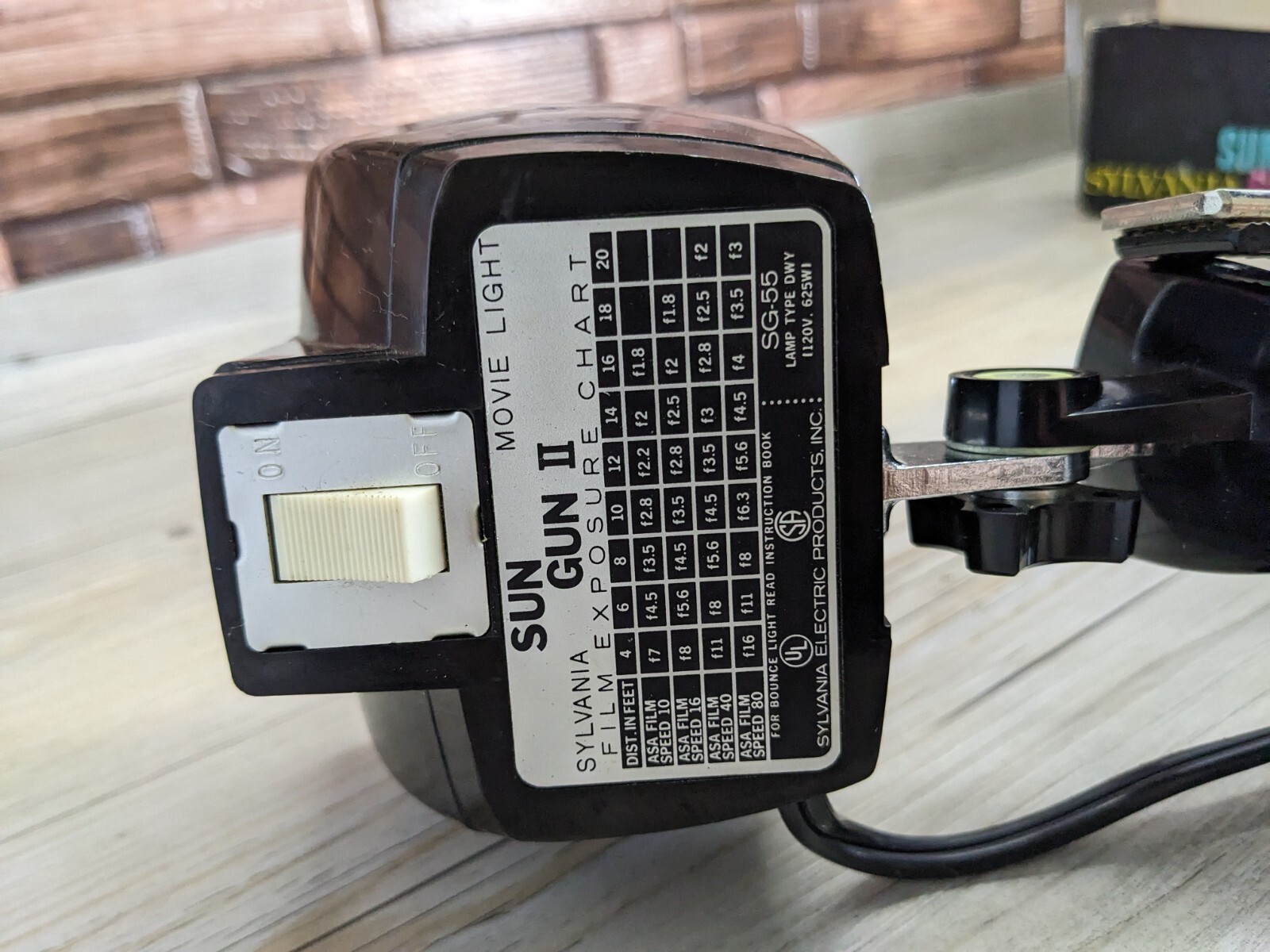 Electric Sun Gun II Movie / Camera Light Sylvania SG-55 W/ Box Tested/Working