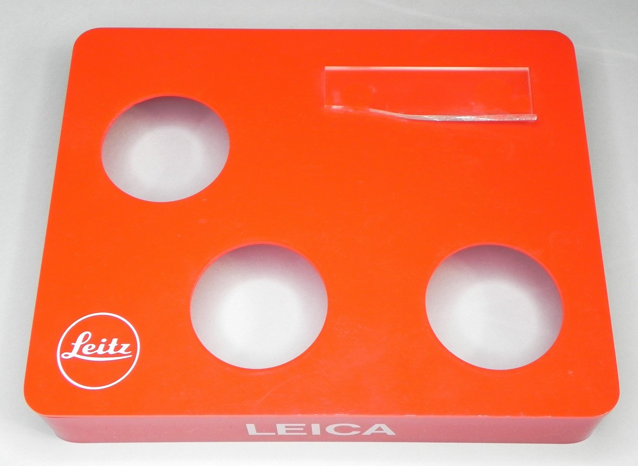 Vintage Leica Display Stand hold 3 R Lenses #2 …………… Defect