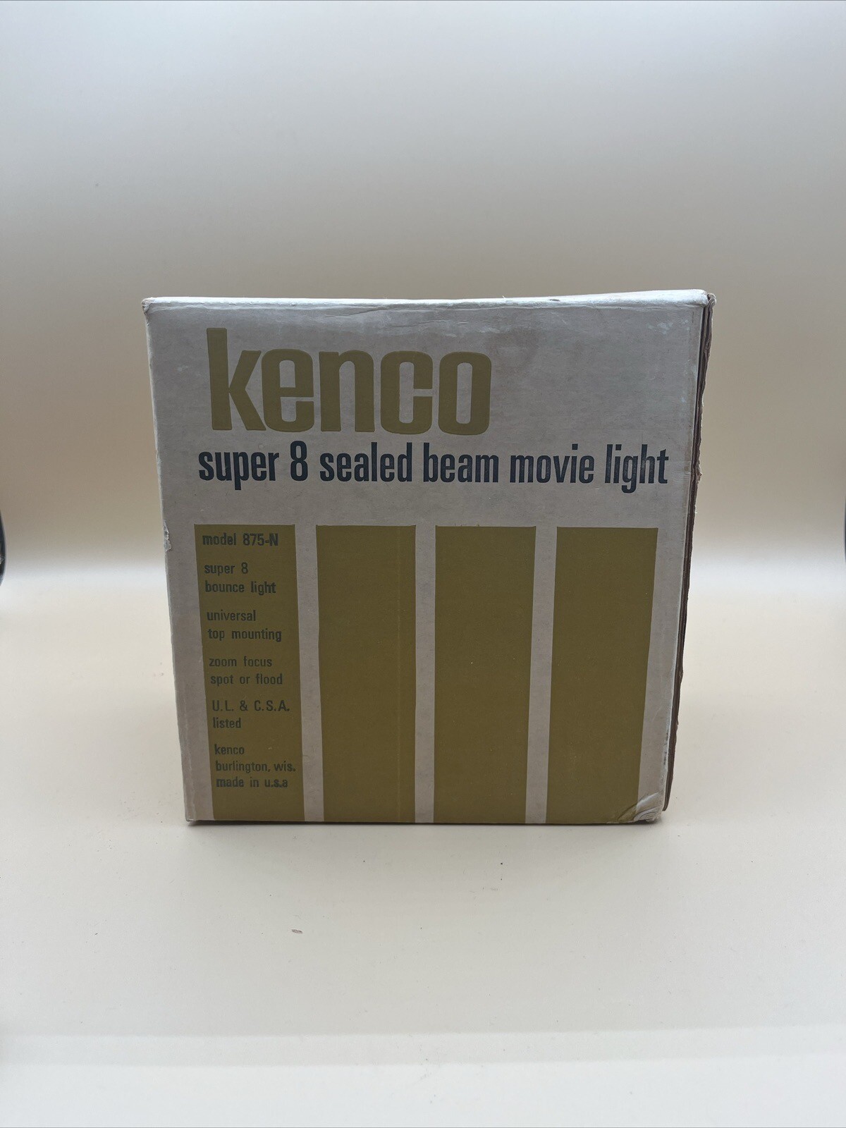 VTG GE Kenco (875N) Super 8 Movie Lite With Grip & Mounting Bracket Fastship NEW