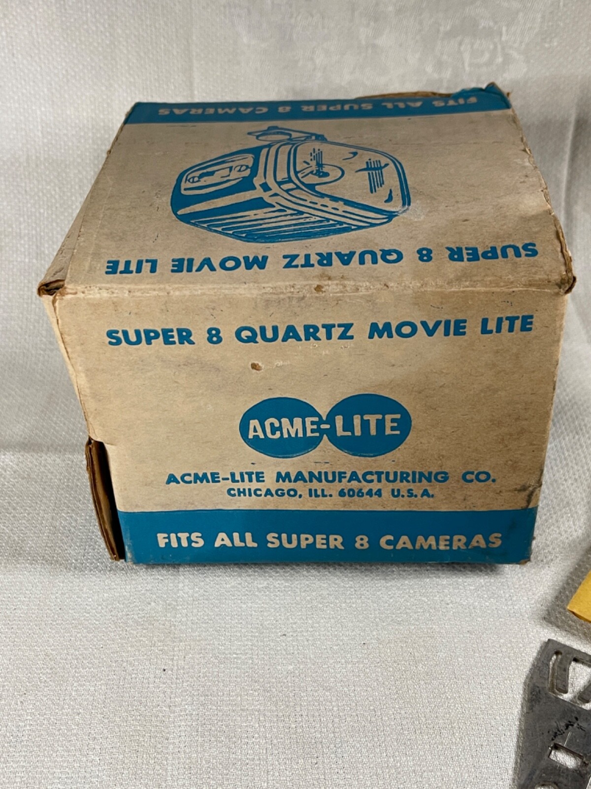 Vintage 1960-70s Cameralite Acme-Lite Movie Camera Light Super 8 Orig Bulb WORKS