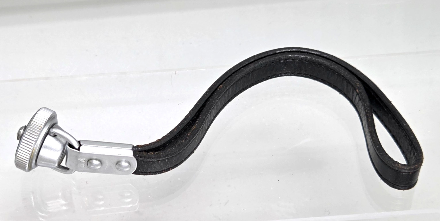 ✅ 1 ORIGINAL BOLEX BLACK LEATHER WRIST HAND STRAP