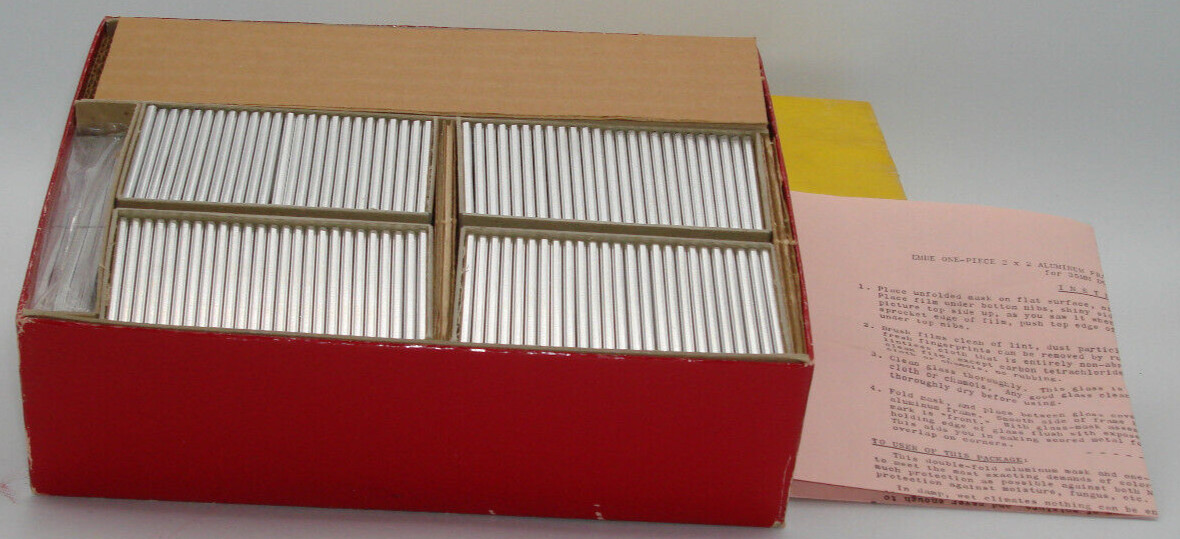 Aluminum Slides 2″ x 2″ – EMDE – Open Box