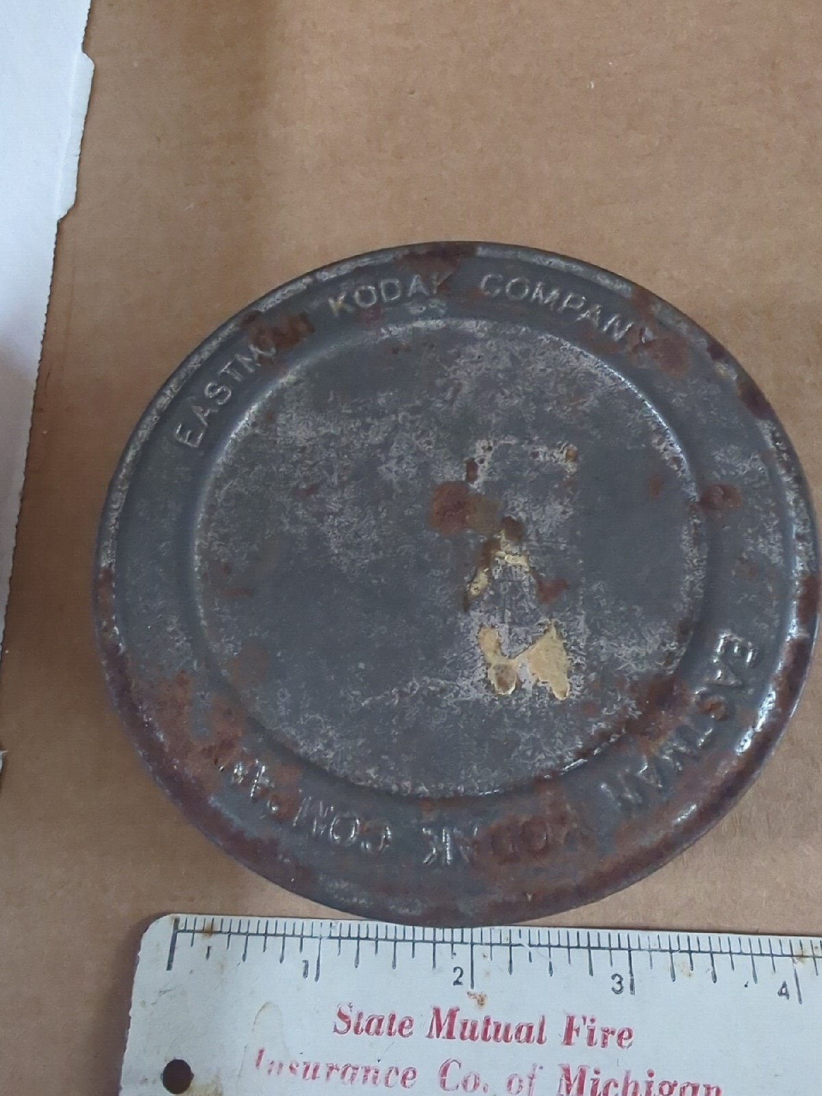 Vintage Eastman Kodak Company Film Canister Tin Pan Metal