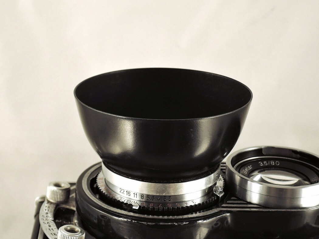 Shade hood Flexaret Meopta round bayonet B40 metal used