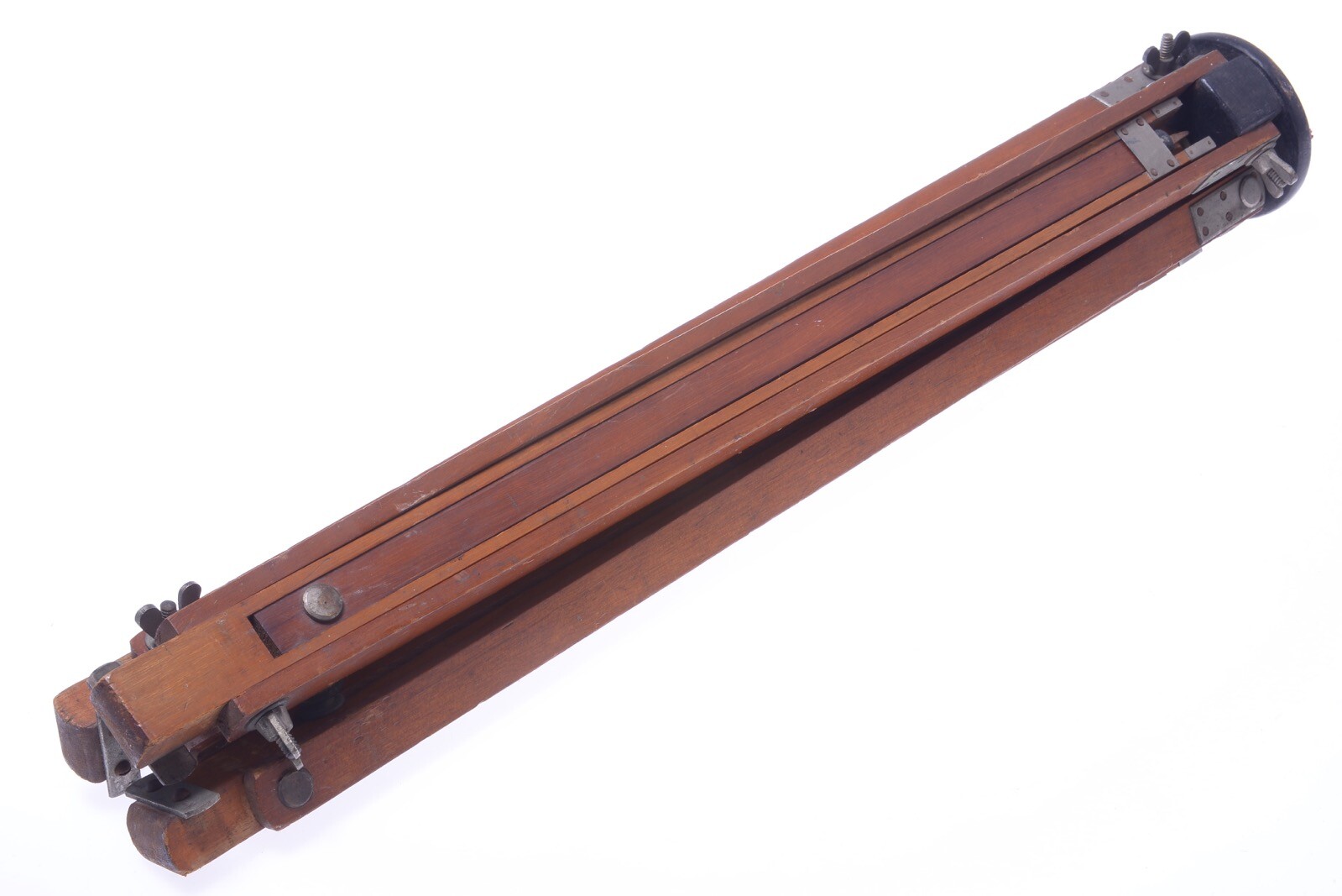 ✅ ANTIQUE WOOD TRIPOD 134CM, 52.75″ GLASS PLATE 9×12 4X5 3X4 FORMAT FIELD CAMERA