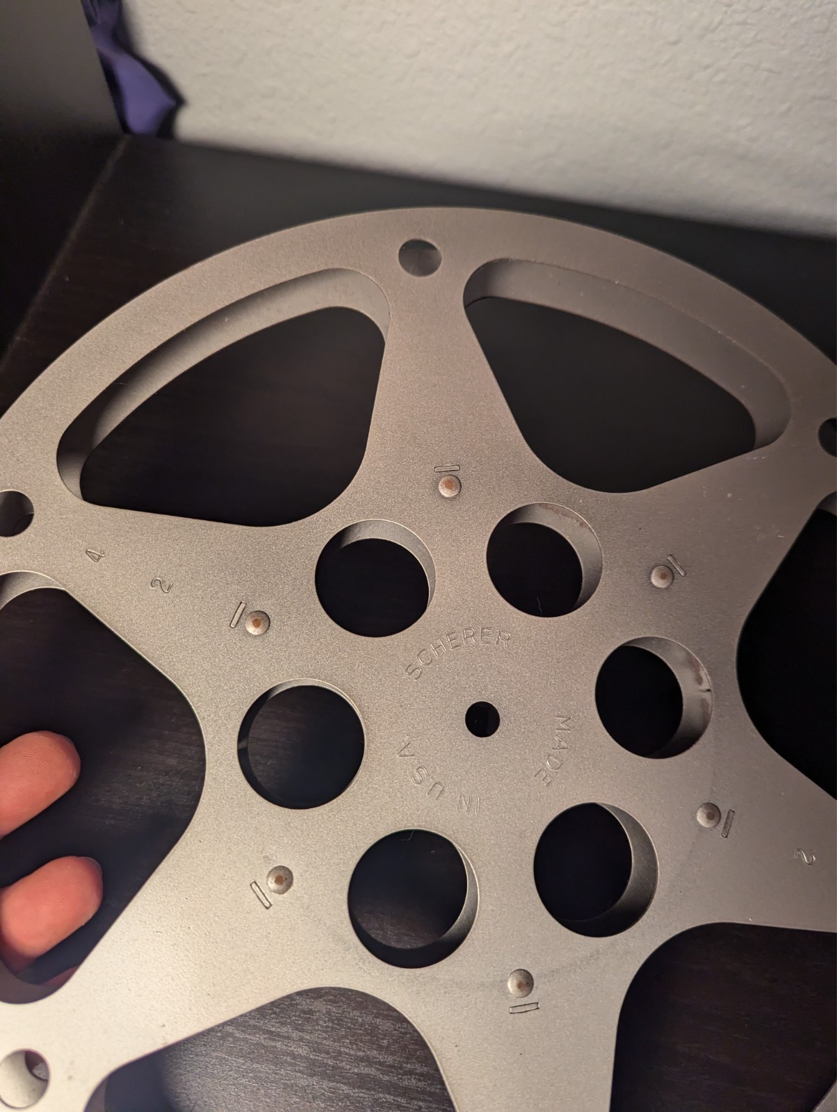 SCHERER 800′ 16MM FILM REEL 800ft cap – Made In USA – See Video