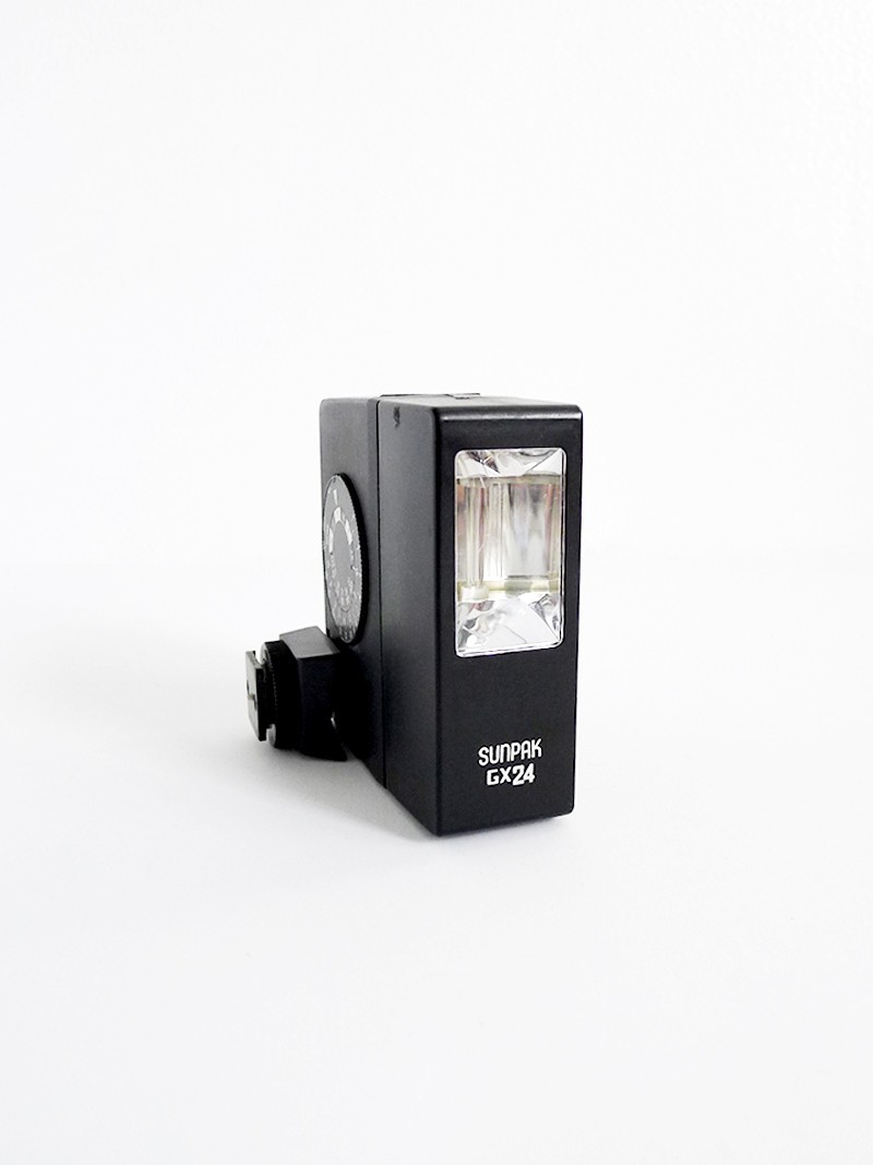 RETRO VINTAGE SUNPAK GX24 Hot Shoe Camera Flash FOR PARTS Made in Japan