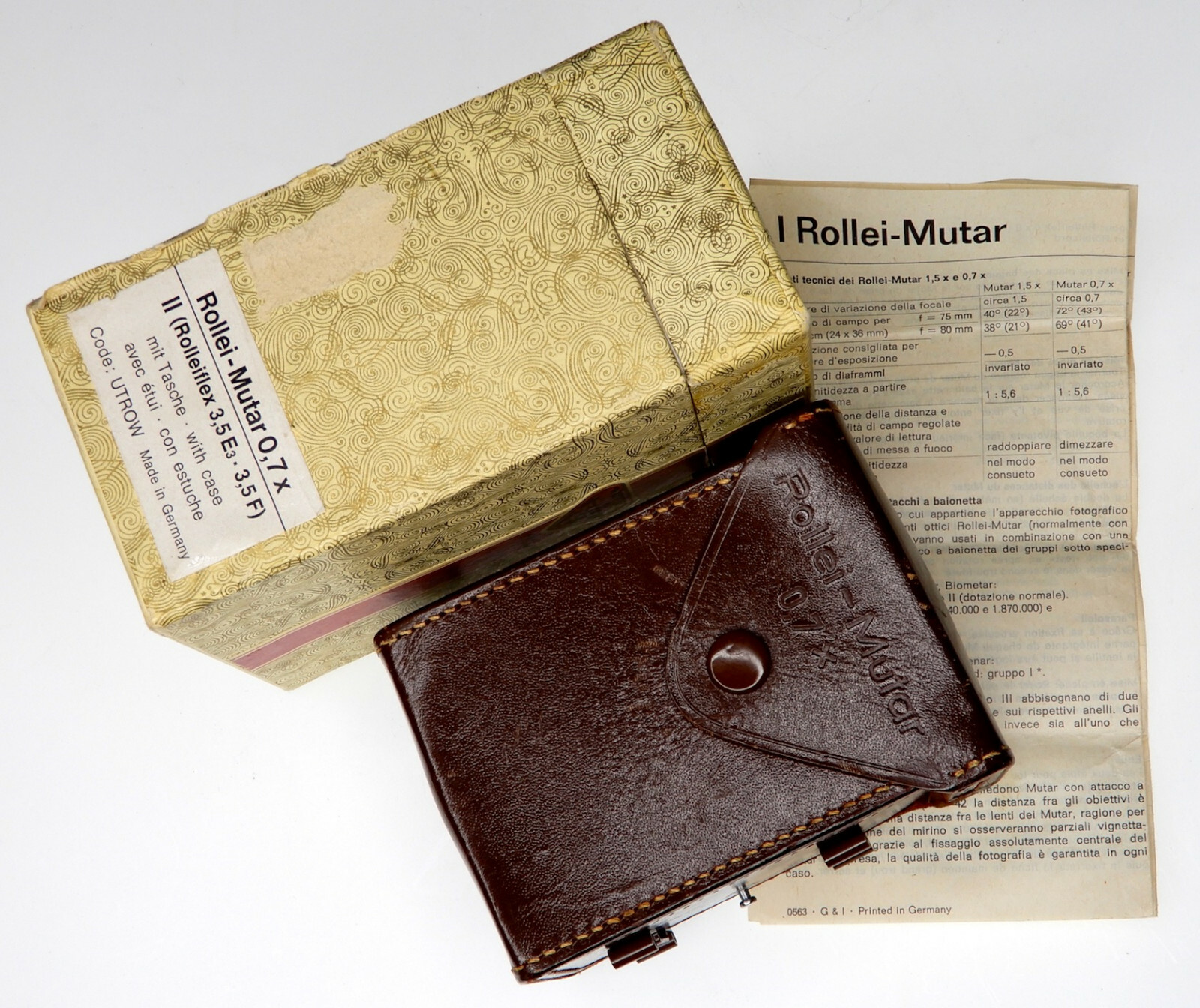 Rolleiflex Case for Mutar 0.7X ……… W/Box,I.B.