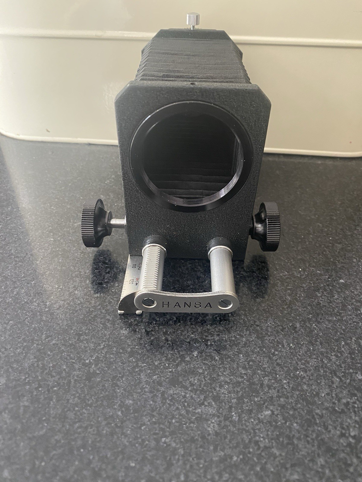 Vintage Hansa Camera Bellows On Rail. Focus Ect
