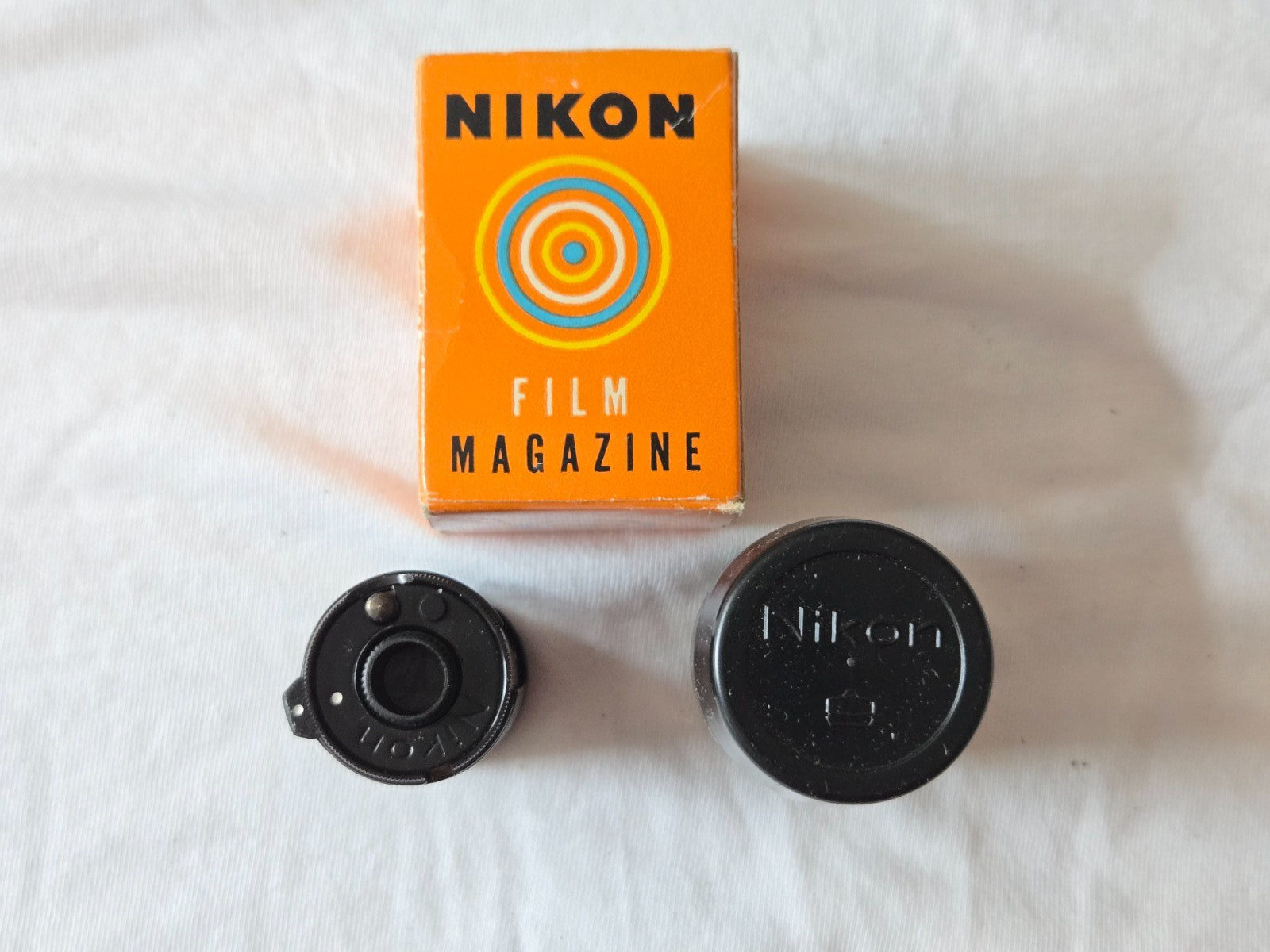 Original Nikon Reloadable Film Cassette for Early S RF Cameras w/ Case + Box