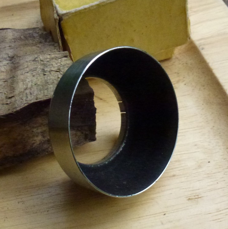 A37 37mm push fit slip on lens hood chrome brass, voigtlander fit