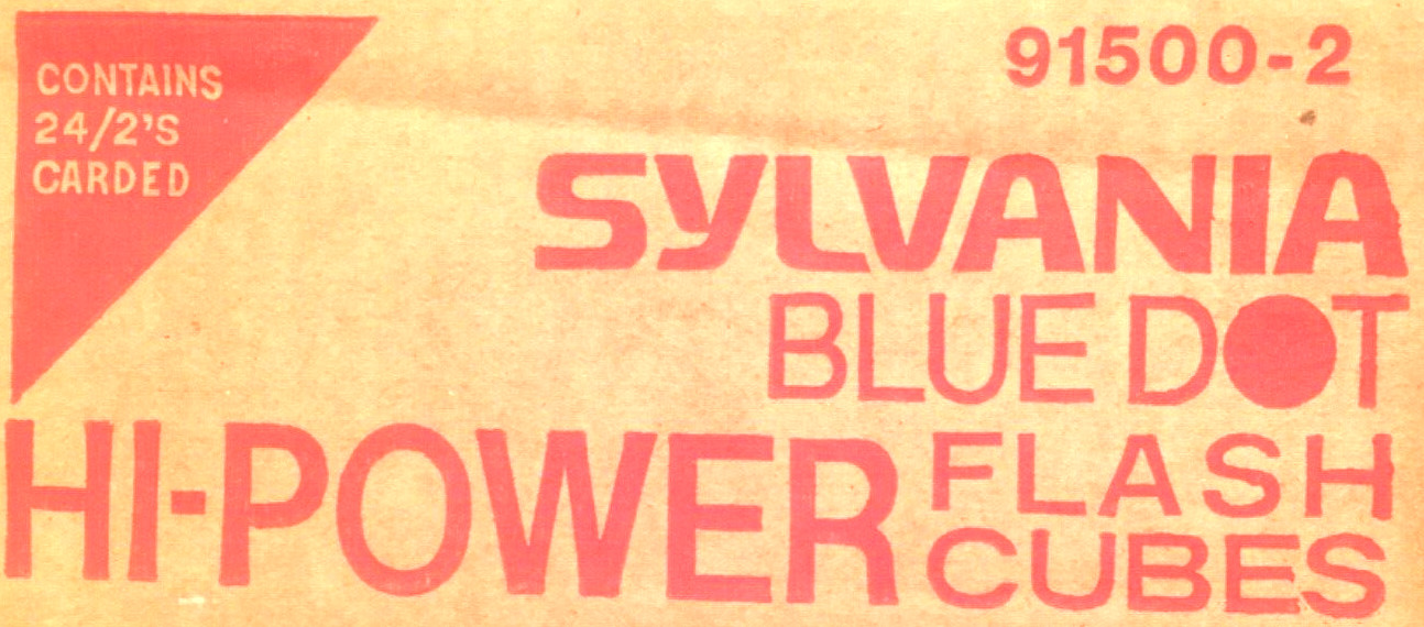 GTE Sylvania 24 Two Packs (48 Cubes) (192 Lamps) of Hi-Power Blue Dot Flash Cube