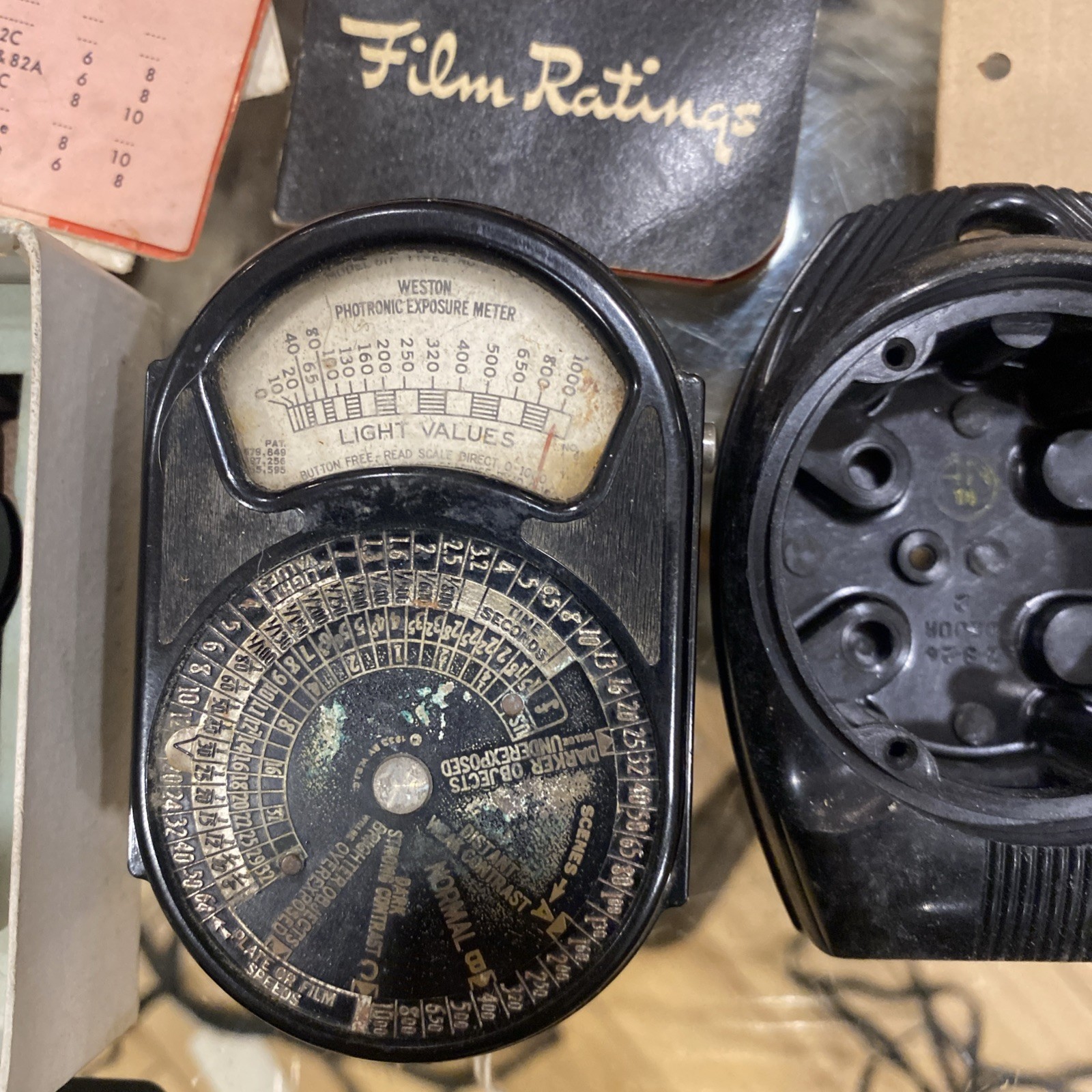 Large Lot Of Light Meters – Extra Case – Paperwork And More –