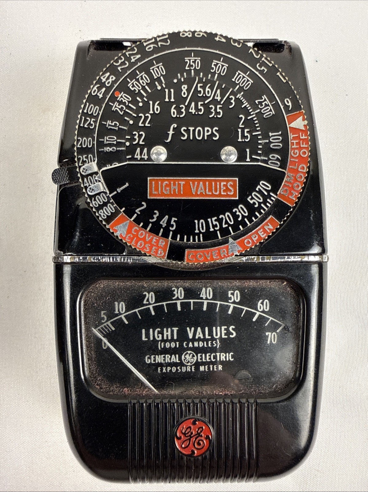 Film Type DW-48 General Electric (GE) Light Values Exposure Meter Made In USA
