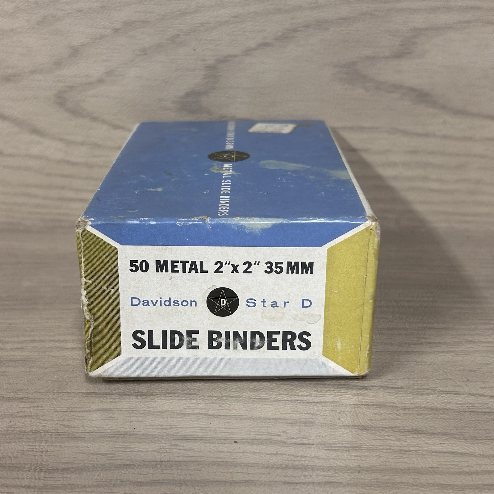 Vtg Davidson Star D Metal Slide Binders 2×2” 35mm Slides / Glass Slides ReUsable