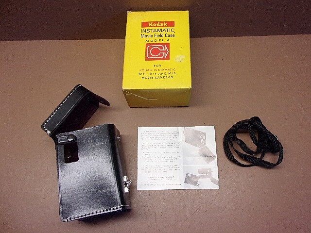 New Old Stock KODAK Instamatic Movie Leather Case for M12 M14, & M16 Cameras