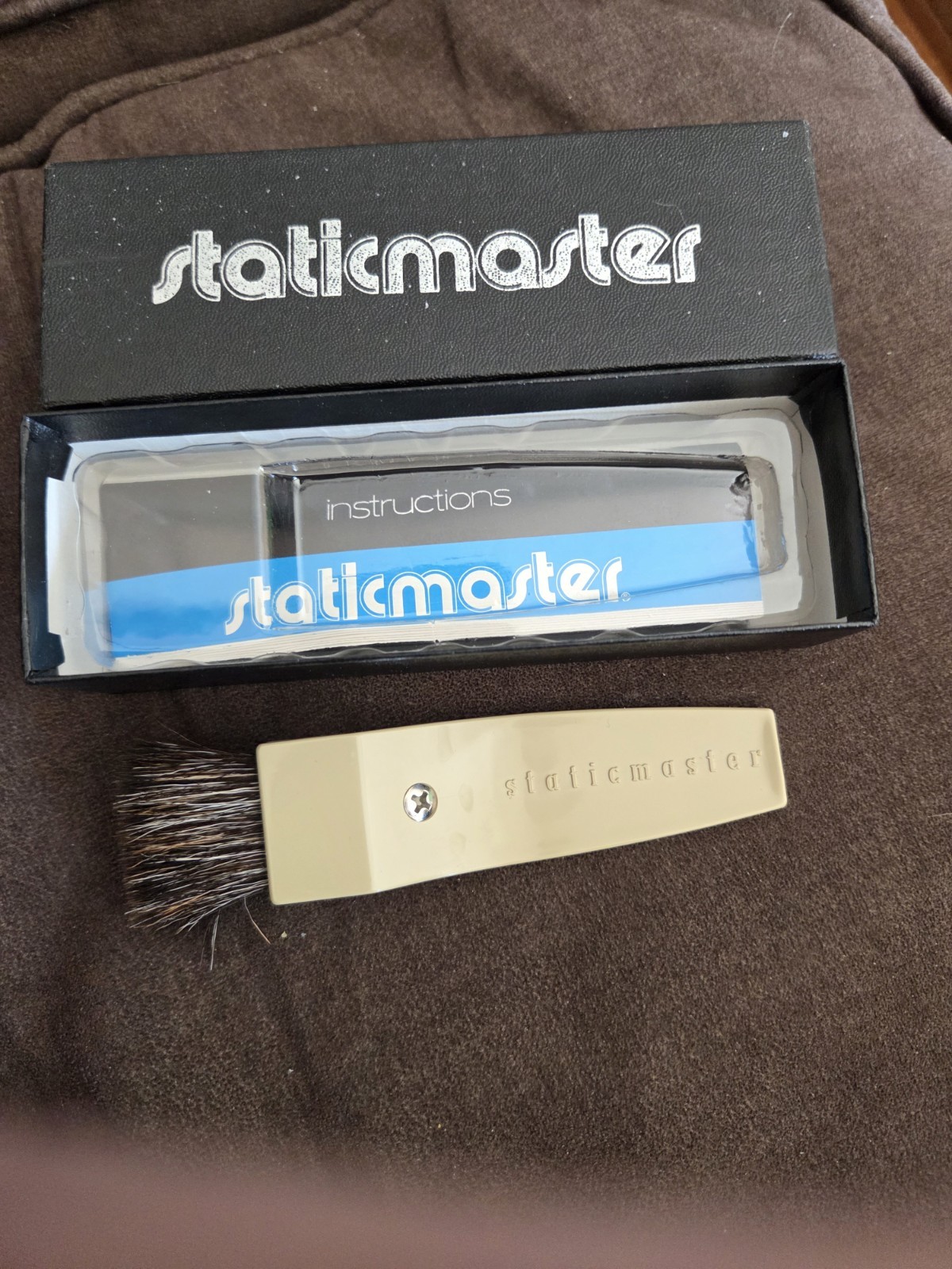 Vintage Staticmaster Camera Brush 1C200 Nuclear Products Co. CA In Original Box