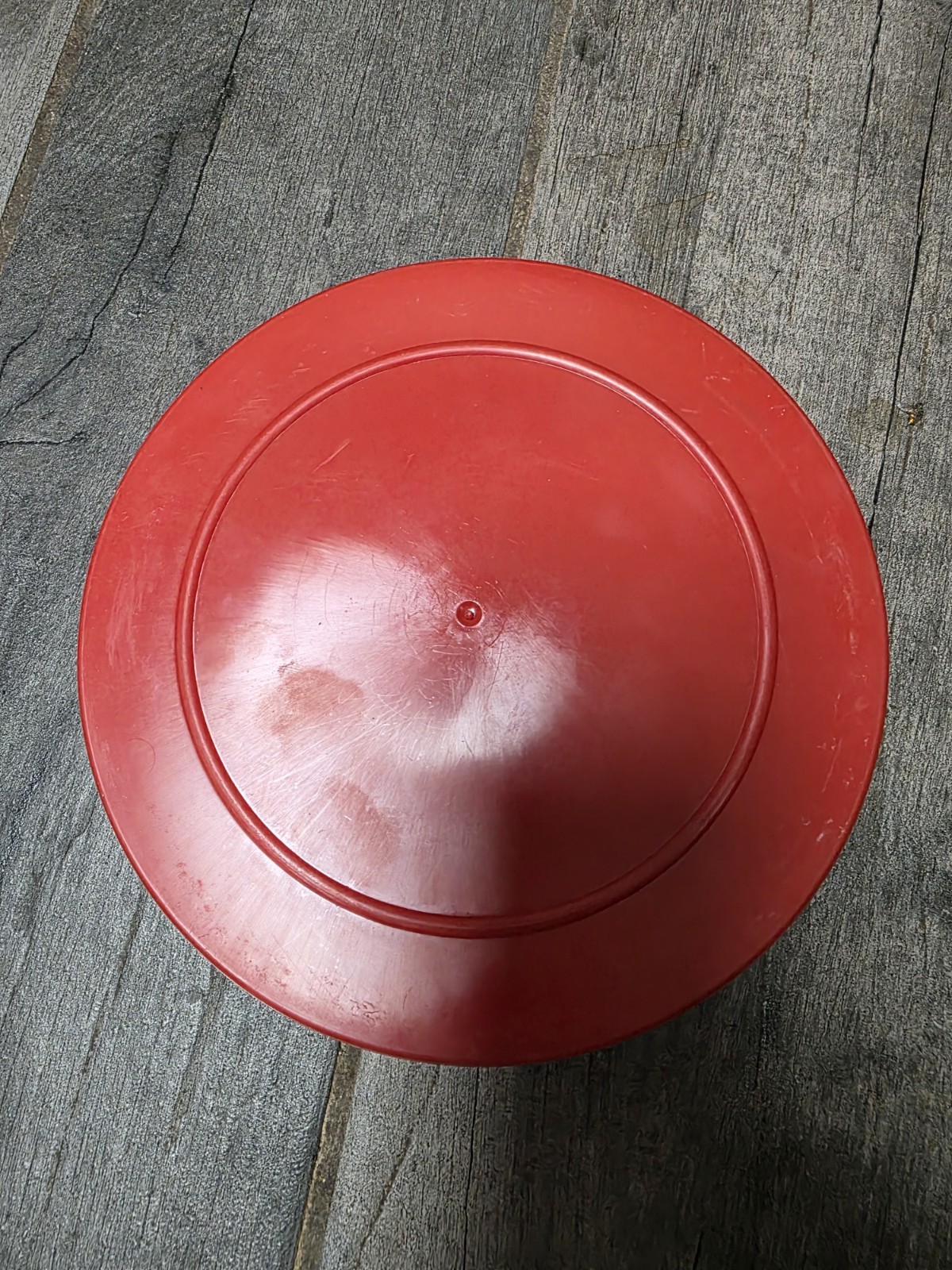 Brand New Red Plastic Movie Film Reel Canister. 400′ (16mm film)