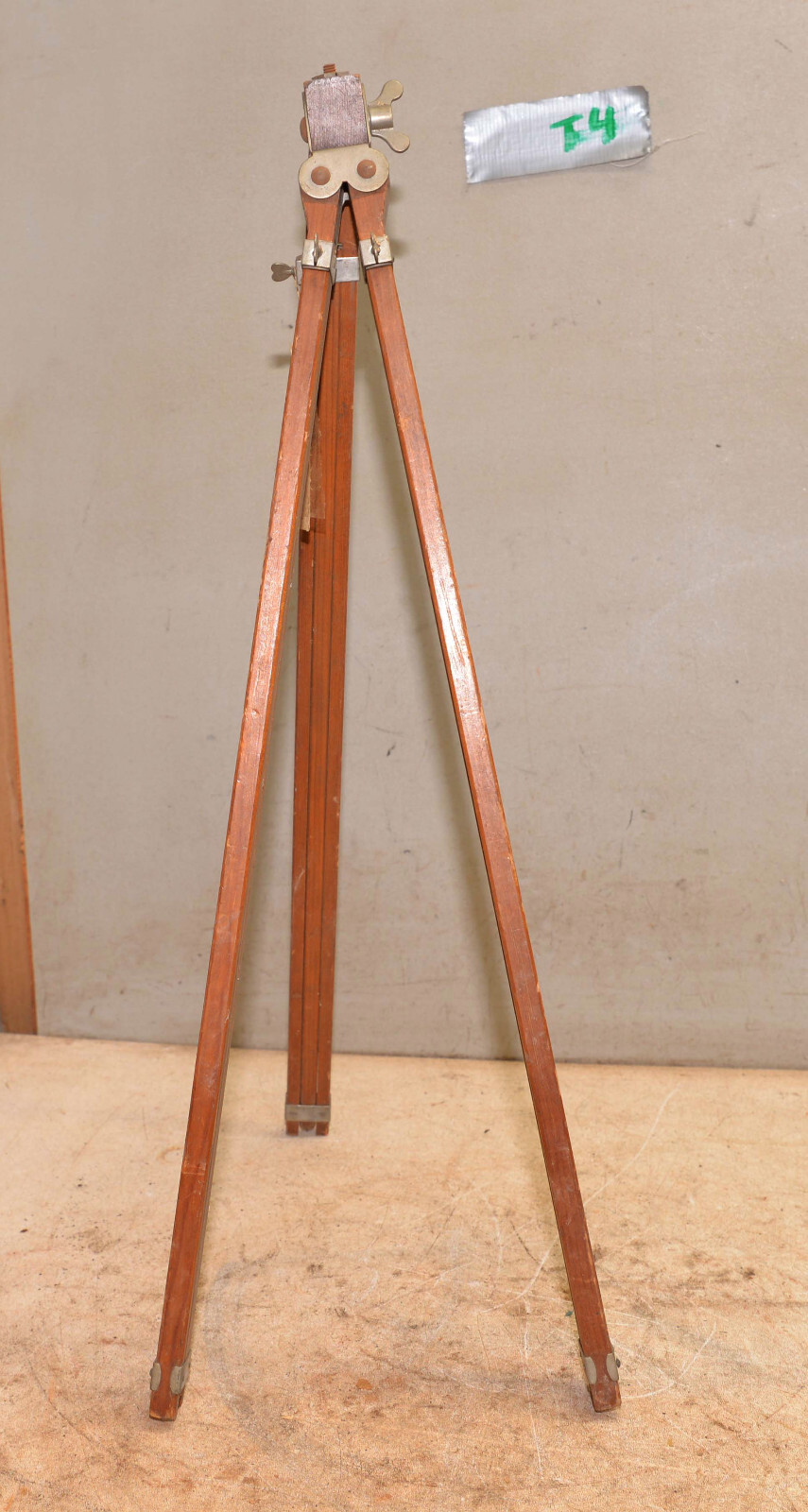 Rare camera tripod Promo Works made for Eastman Kodak wood brass collectible T4