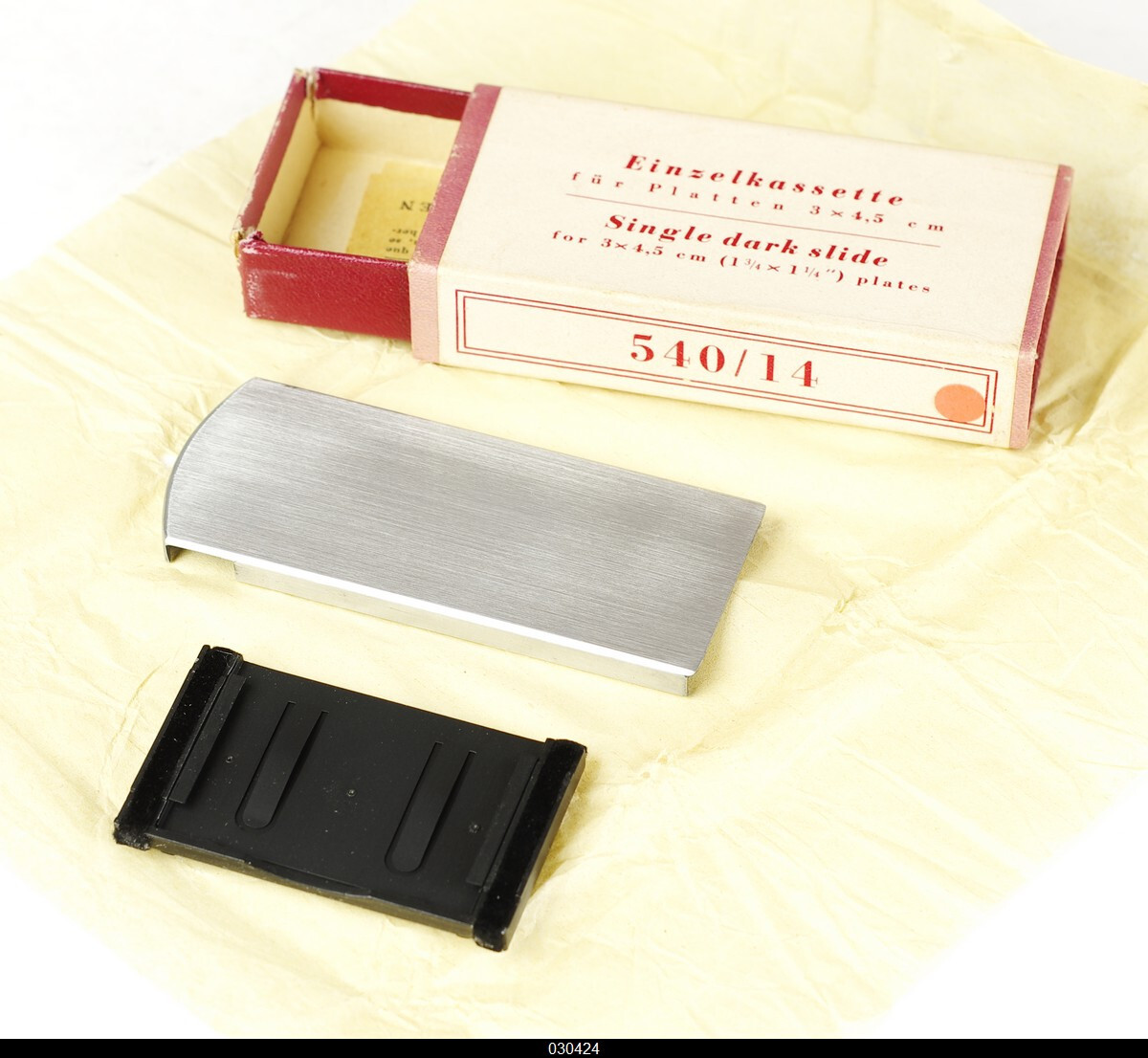 Zeiss Ikon 540/14 Single Dark Slide For 3×4.5cm Plate Mint Box Contax