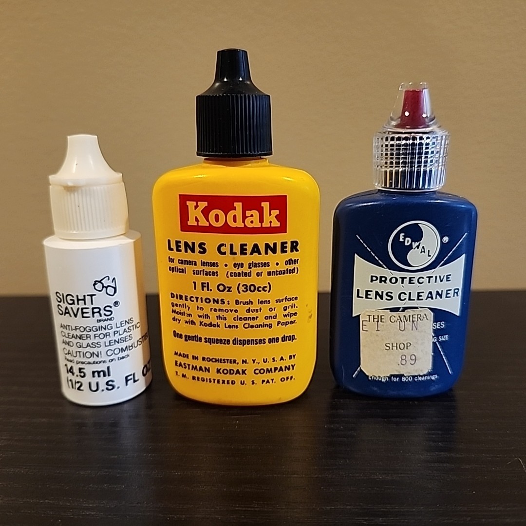 Vintage Kodak Lens Cleaner, Edwal Lens Cleaner, Light Savers Anti Fogging