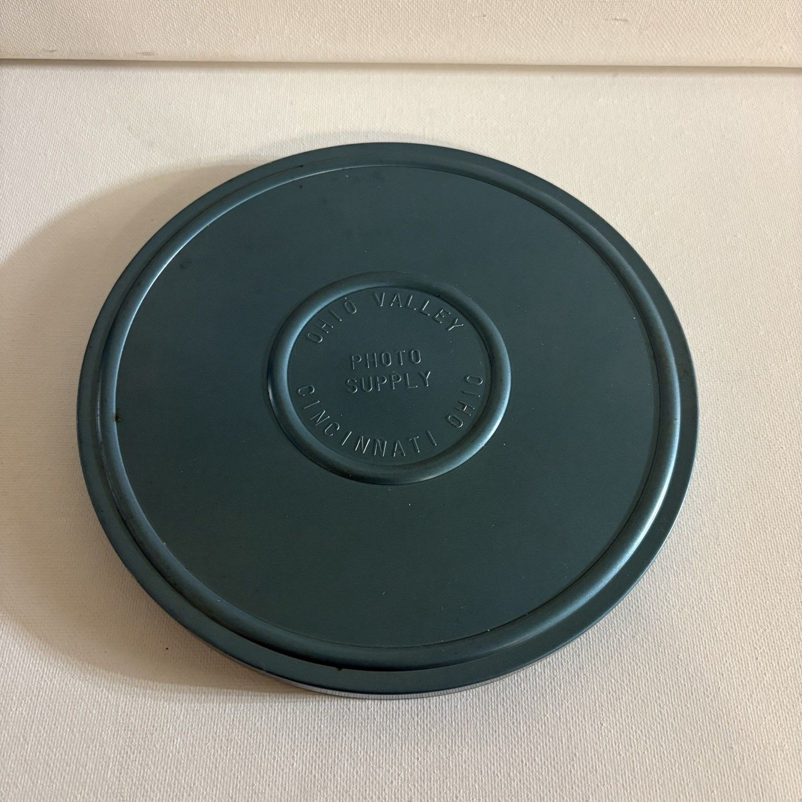 8 mm 400 ft Blue Metal Film Reel & Canister Ohio Valley Photo Supply