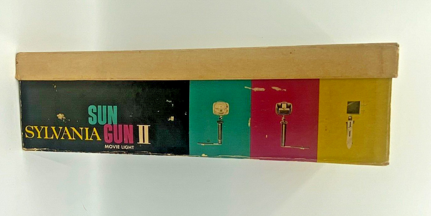 Sylvania Sun Gun II Model SG-55 Movie Light In Original Box Tested and Working