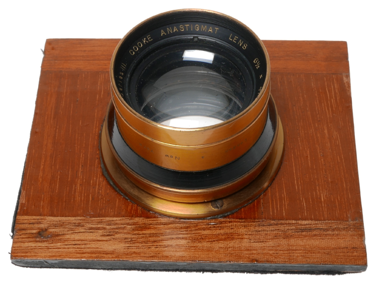 Optimus folding wooden film plate camera Cooke ser III lens