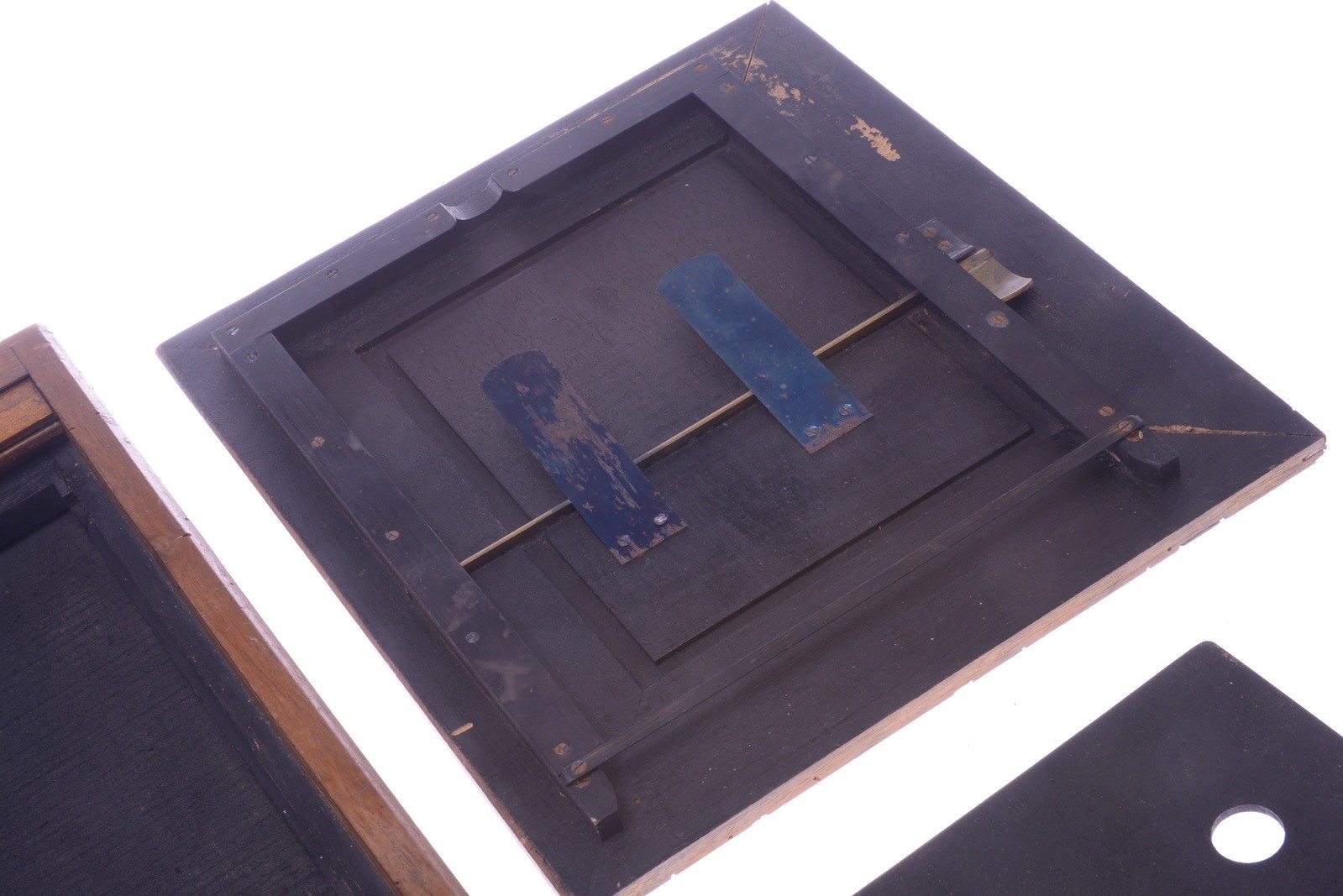✅SCHRAMBACH ANTIQUE WOOD GLASS PLATE & FILM HOLDERS 18X24CM 8X10″ STUDIO CAMERA