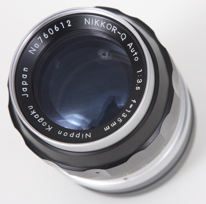Nikon Nikkor Q 135mm f3.5 Lens Non-AI Mount for F F2 nikkormat camera early