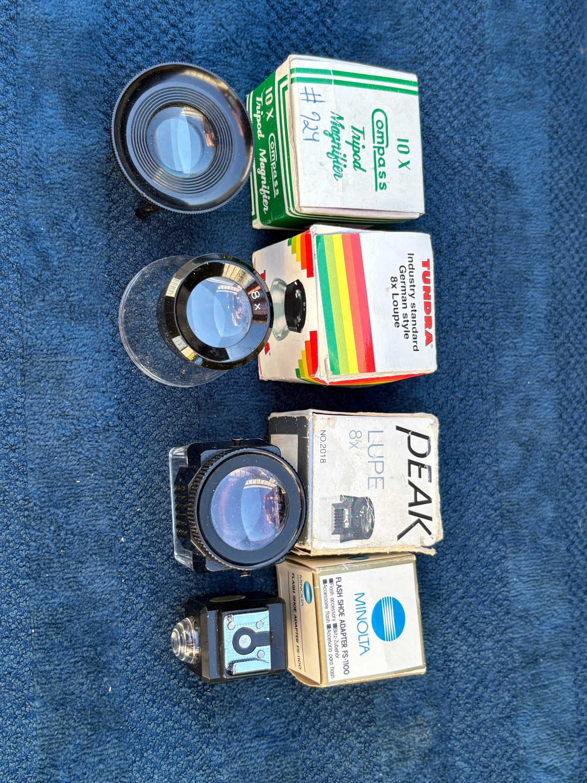 Assorted photographers camera miscellaneous items