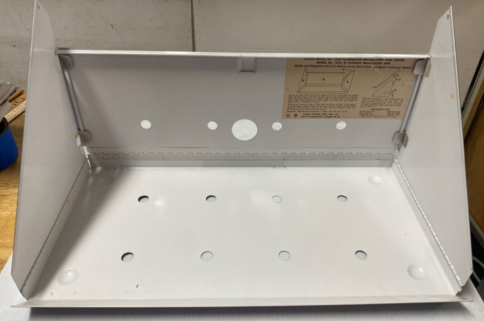 LOGAN ILLUMINATED SLIDE SORTER E-Z VIEW WITH ORIGINAL BOX #1055 ***NO LIGHT