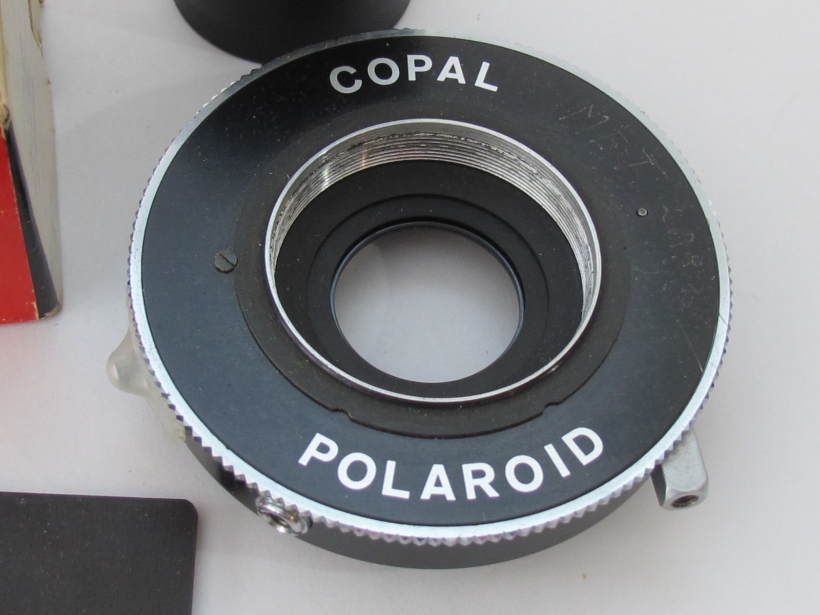 Genuine MP-3 Polaroid Copal Shutter & Mount in Box + Ext tube