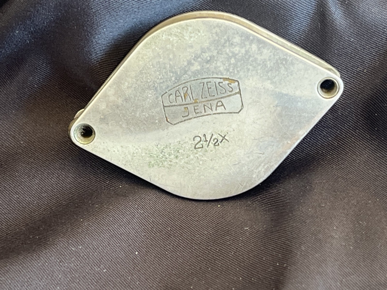 Carl Zeiss Jena 2 1/2X Folding Pocket Magnifier Loupe Magnifying Glass