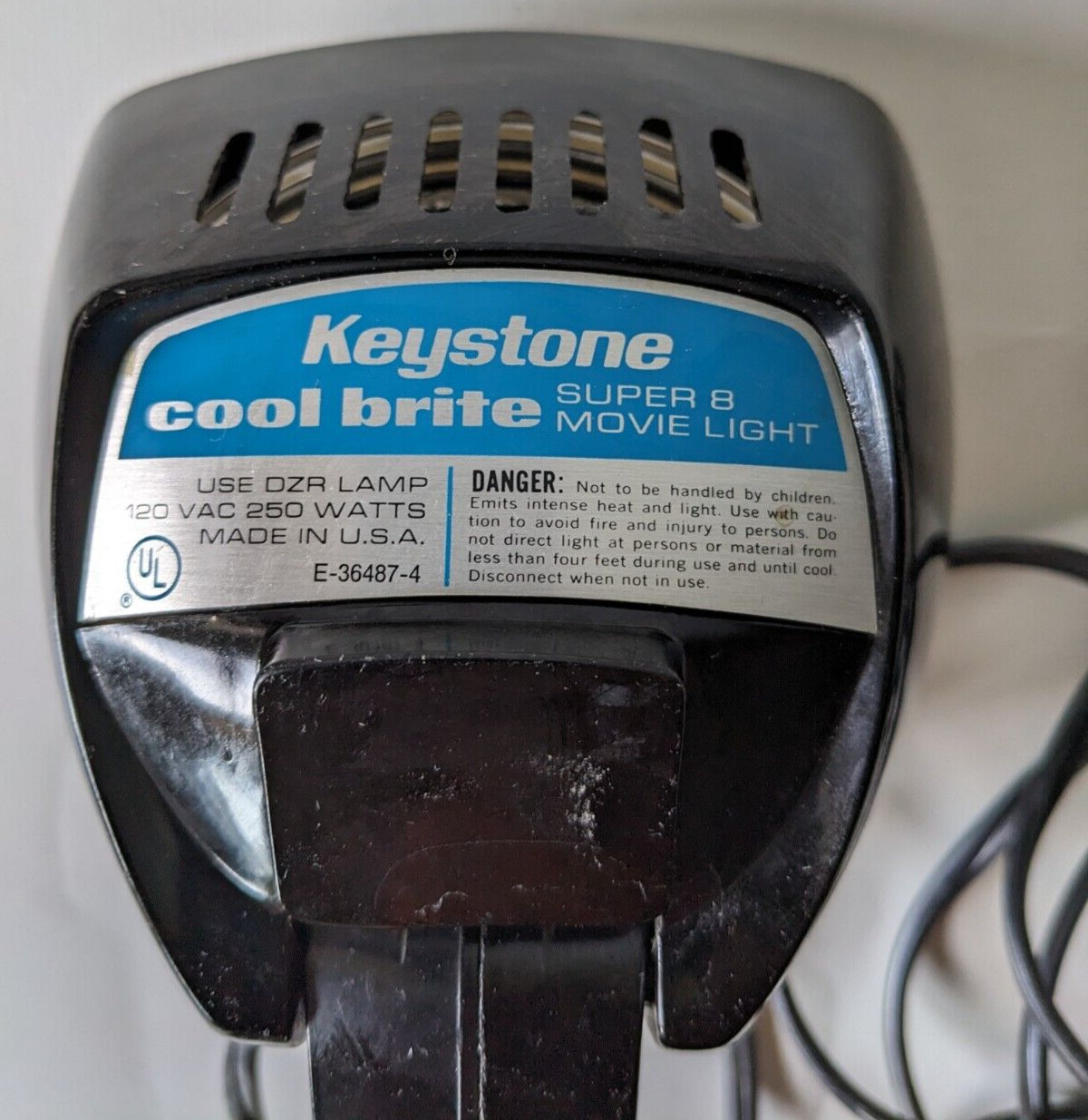 Vintage Keystone Cool Brite Super 8 Movie Light, Works!!!