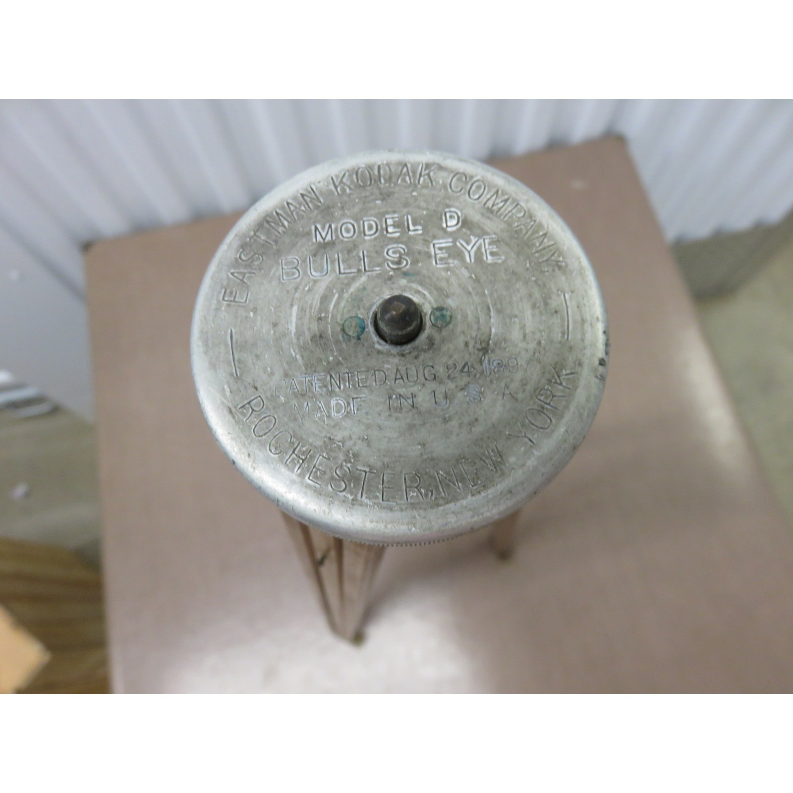 Antique Eastman Kodak Model D Bulls Eye Wood Tripod Patented 1897 Rochester NY