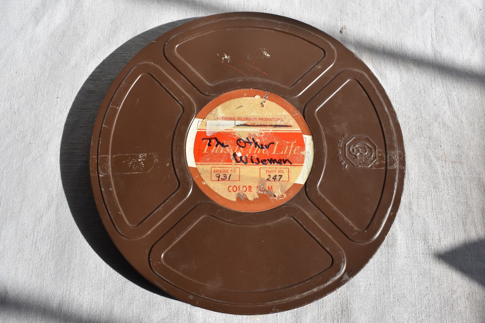 Vintage 16MM Film The Other Wisemen Lutheran Church Goldberg Bros Reel Can