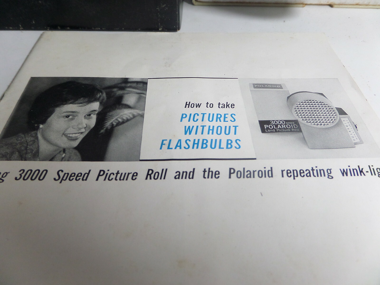 Vintage camera flash Polaroid Wink-Light Model 250 (S28)