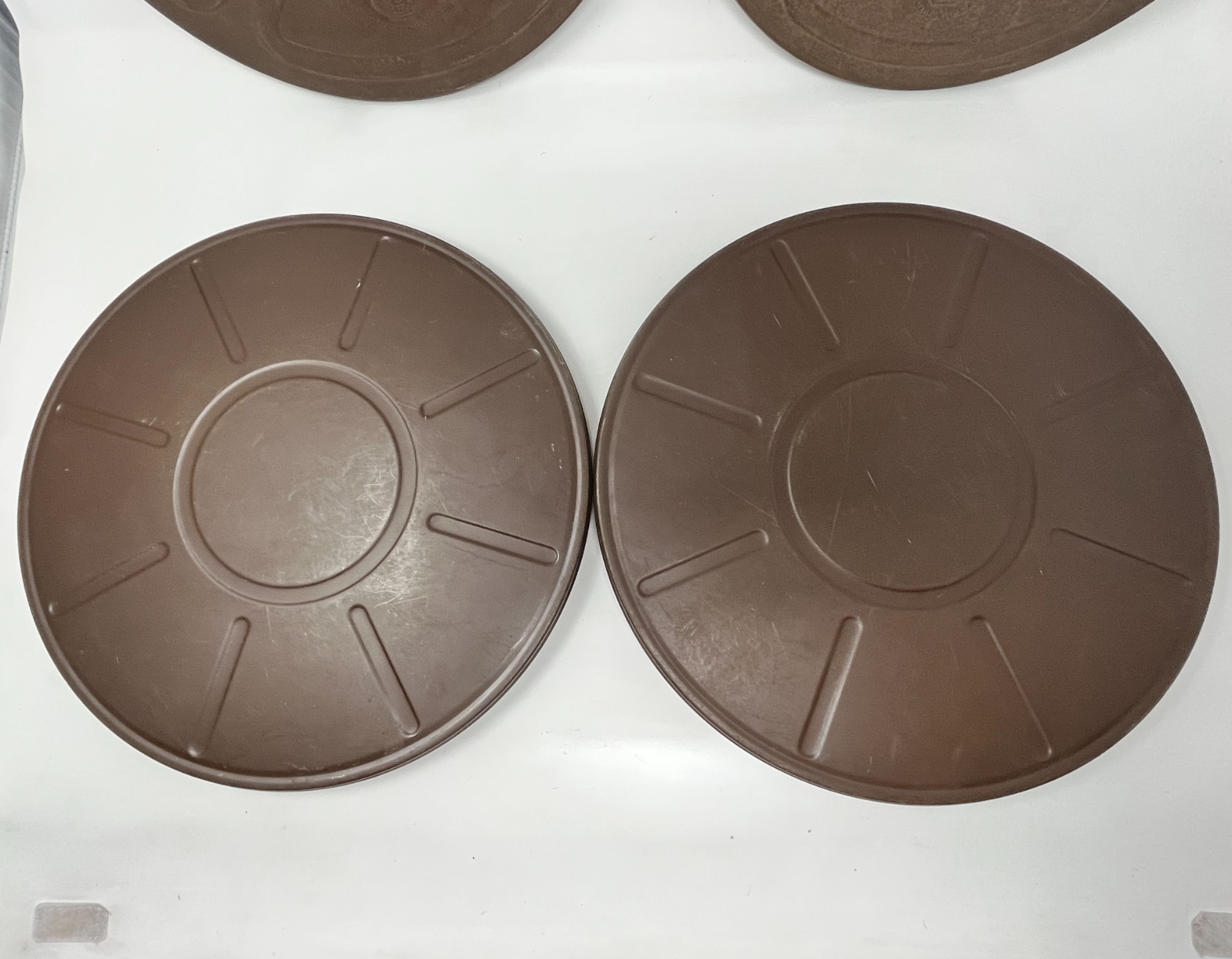 Vtg GOLDBERG BROS Set of 2 Empty Steel 16mm Film 12-1/2” Reel With Canister