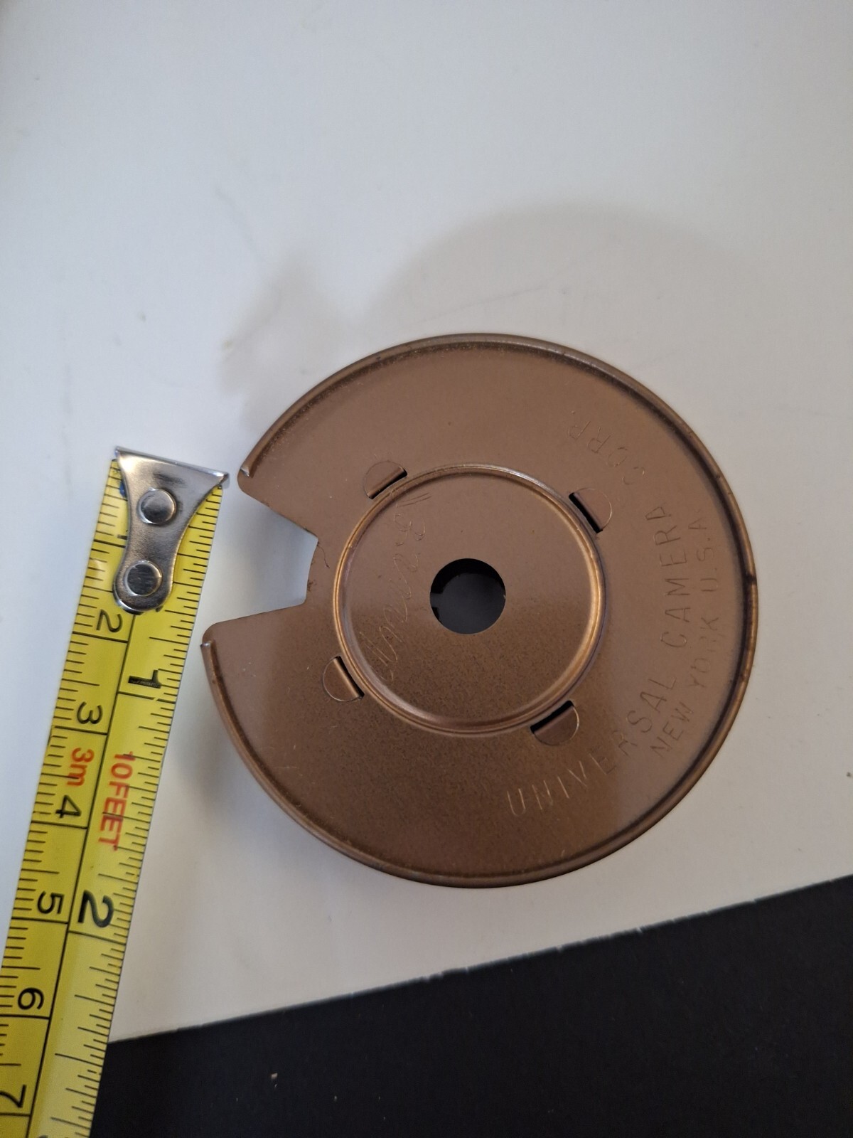 Vtg 1940s Univex 8mm Projector model P-8 Reel 2 1/4″ Brown Universal Camera Corp