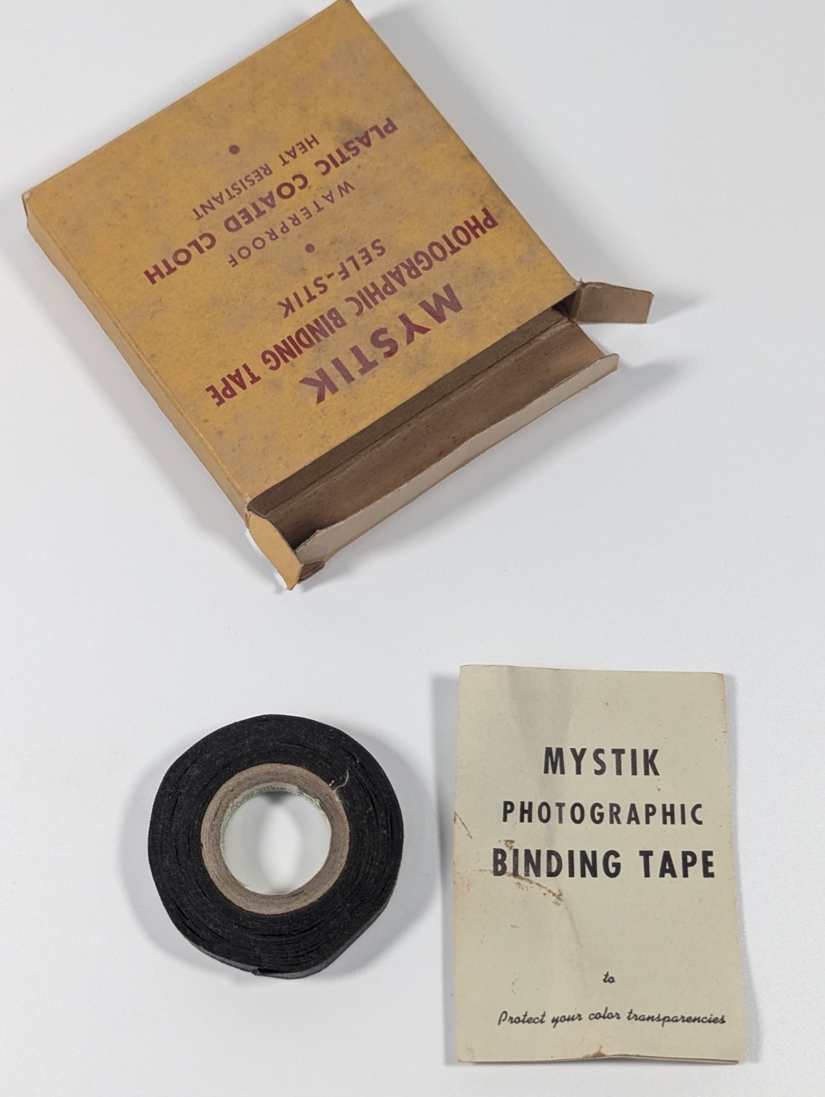 Vintage Mystik Photographic Binding Tape 35mm Waterproof Cloth Adhesive Vtg