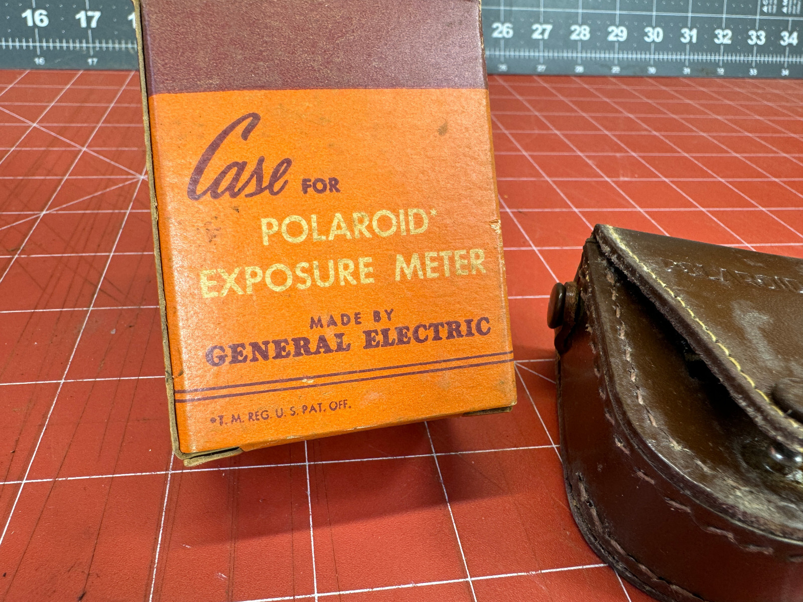 Polaroid Exposure Light Meter Model PR-22 Leather Eveready Case & Box ONLY