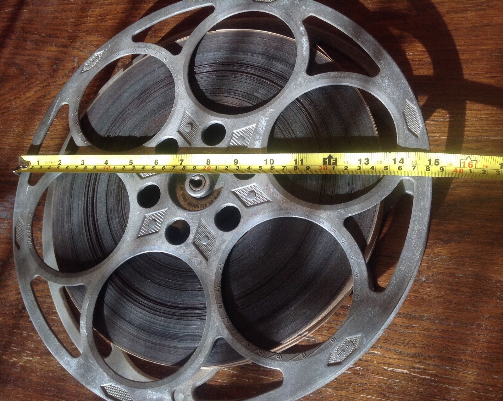 Vintage Goldberg Brothers 35mm Movie Projector 6 Hole Aluminum Reel “FRISCO KID”
