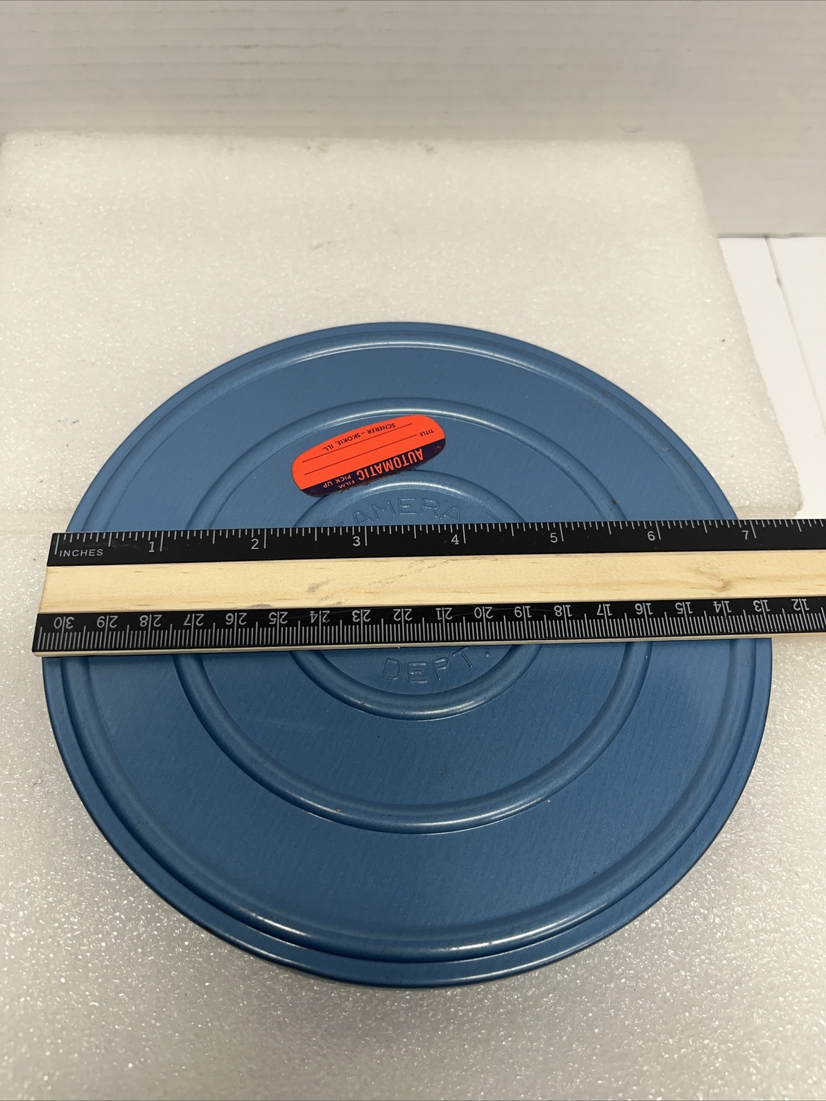 Korvette Camera Dept Super 7″ Can & Metal Compco Movie Reel Made In USA